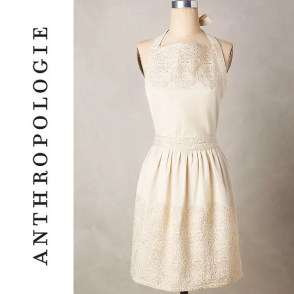 Anthropologie Other - ❗️🌸NWT ANTHRO Adelia Gold Embroidered Apron